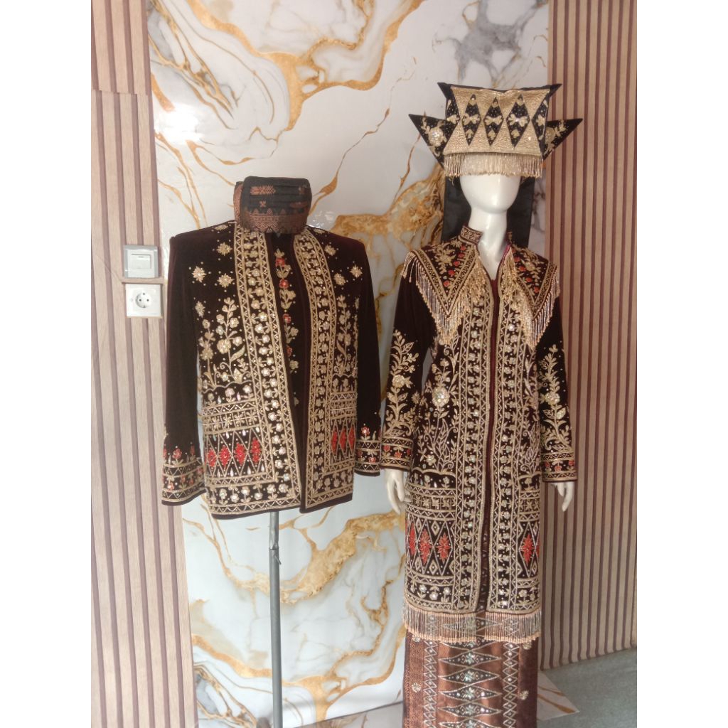 BAJU PENGANTIN MINANG PREMIUM MILANO FULL PAYET