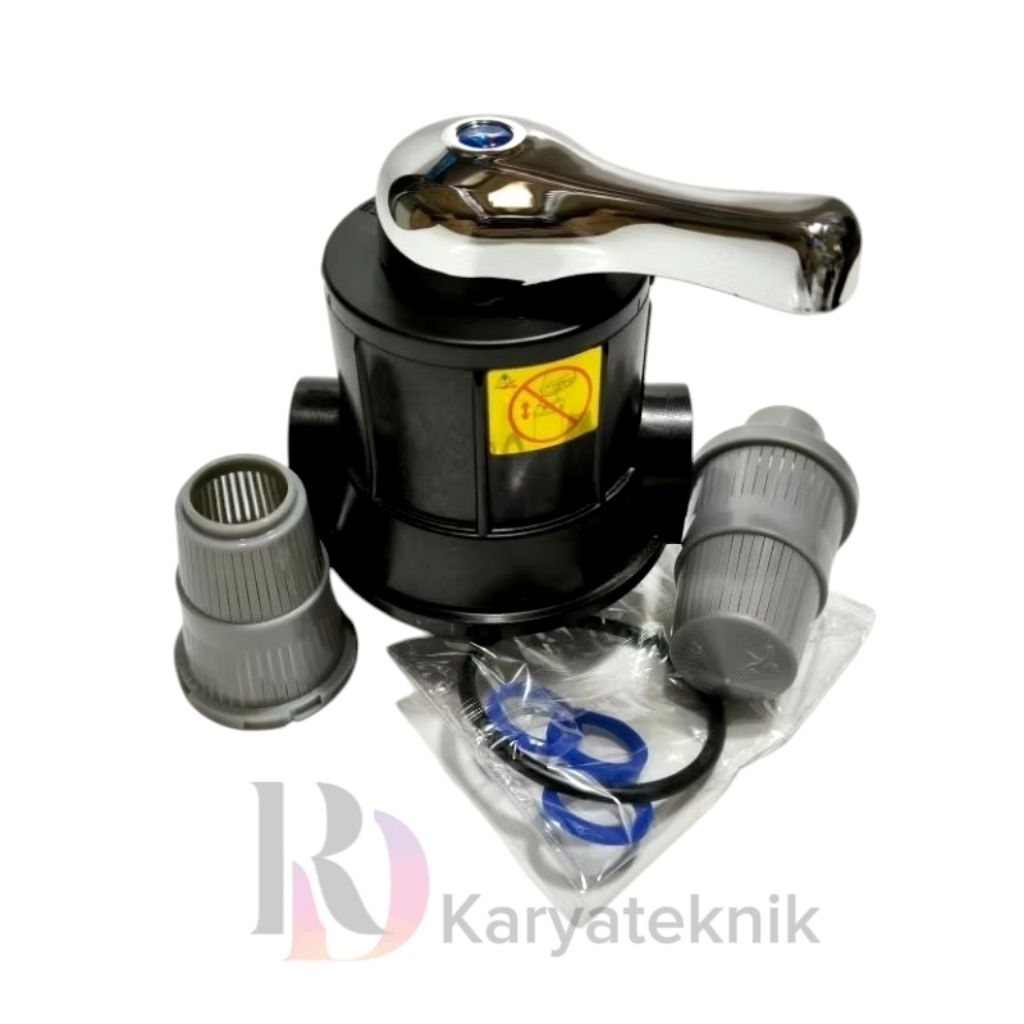FRP Head three way valve | Kepala tabung FRP 3way valve / kepala frp 1054 head valve manual