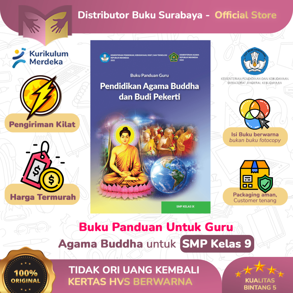 Buku Guru Agama Buddha Kelas 9 SMP Kurikulum Merdeka