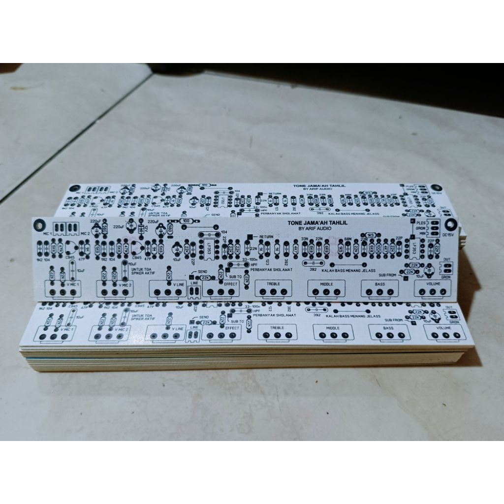 Pcb tc jama'ah tahlil / tc karaoke / tc toa corong suara / tc speaker aktif lantang joss