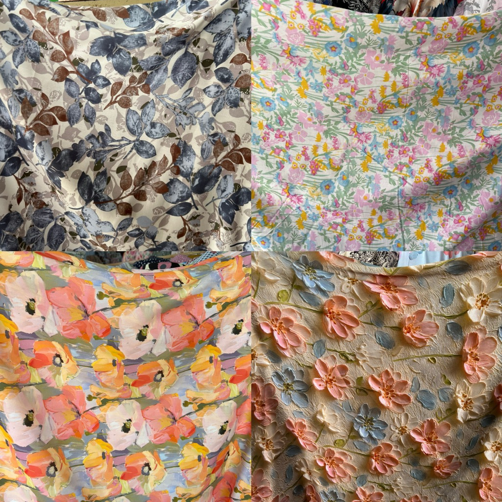 Kain Katun Rayon Viscose Premium | katun rayon | rayon motif | Rayon premium | Daster | Kemeja | Piy