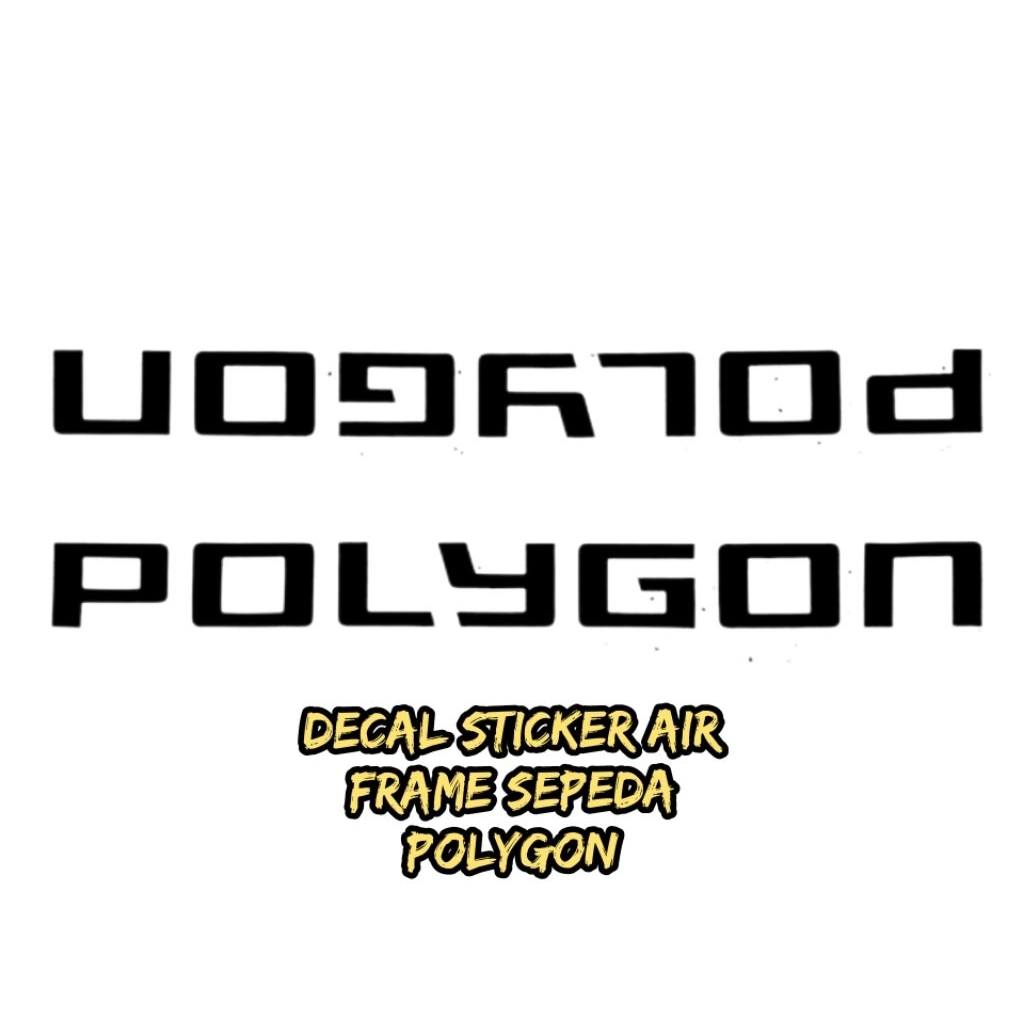 Sticker downtube sepeda Polygon stiker air frame sepeda Polygon