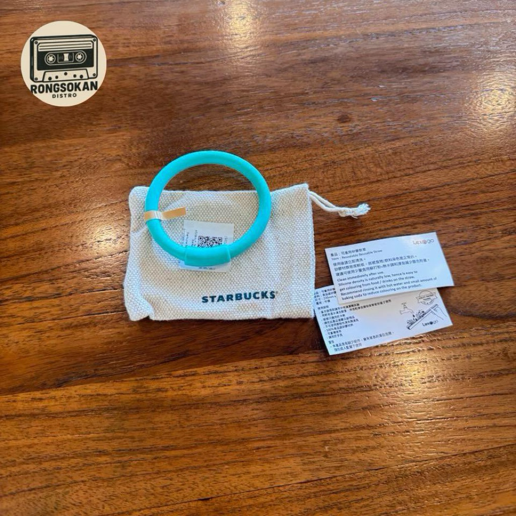 Straw Bracelet Reusable STARBUCKS (GREEN)