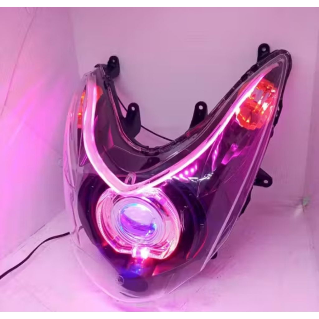 REFLEKTOR LAMPU DEPAN MIO SOUL KARBU LAMPU ALA BILED PLUS ALIS RUNING