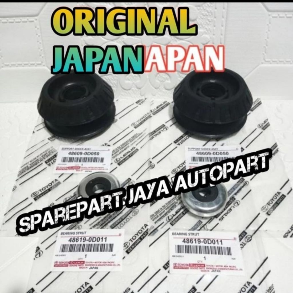support shock depan+bearing support shock Toyota Yaris new vios gen2 original Japan