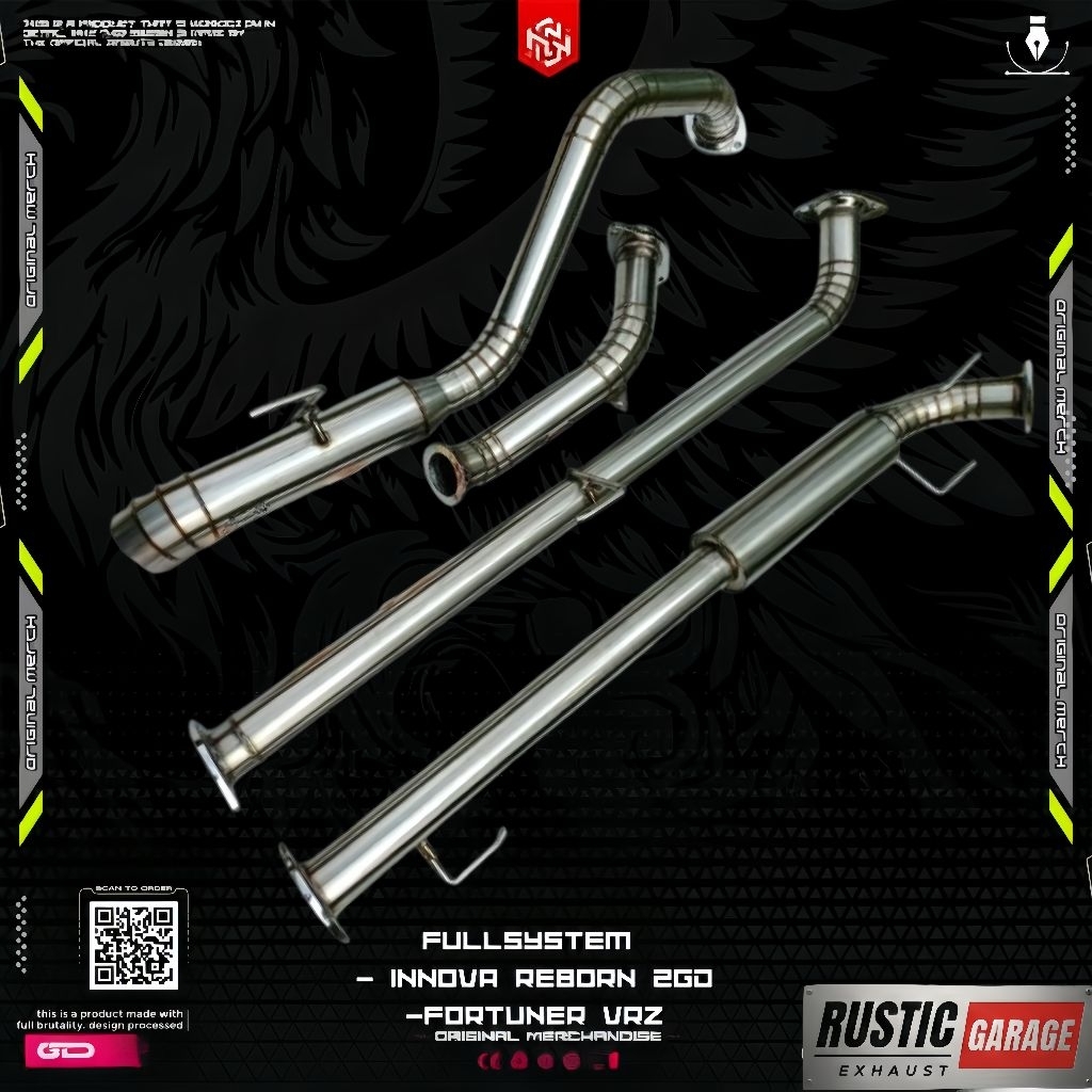 Knalpot Innova Diesel Fullsystem Innova Reborn Fortuner 2gd