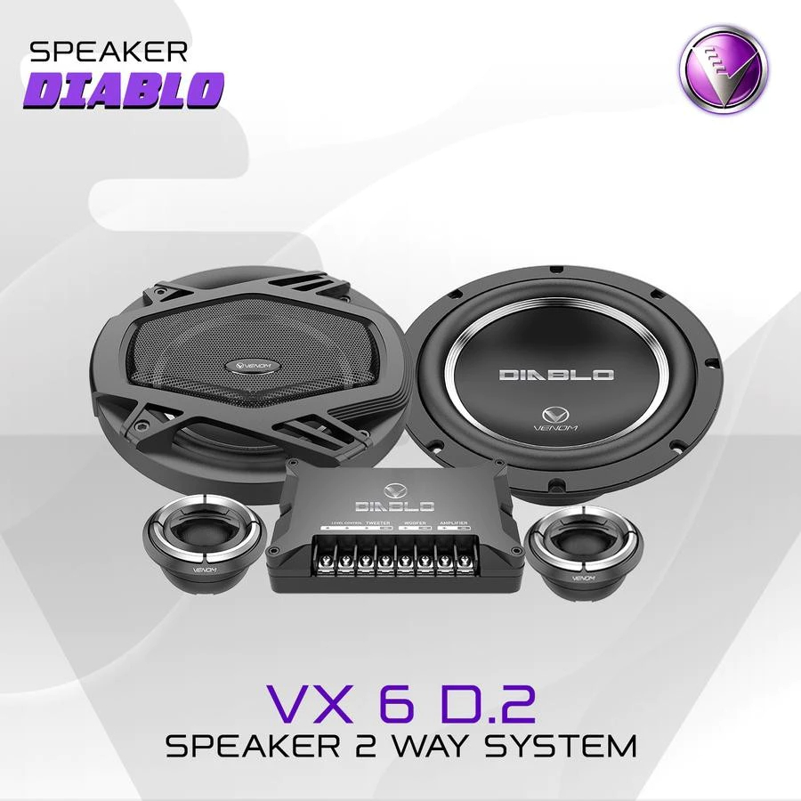 Speaker Split Venom Diablo VX6D.2 VX 6 D2 2 Way Speaker Component Venom Diablo 6,5 Inch ORIGINAL VEN