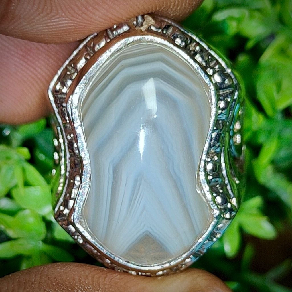 akik Sulaiman pamor junjung derajat motif terompah