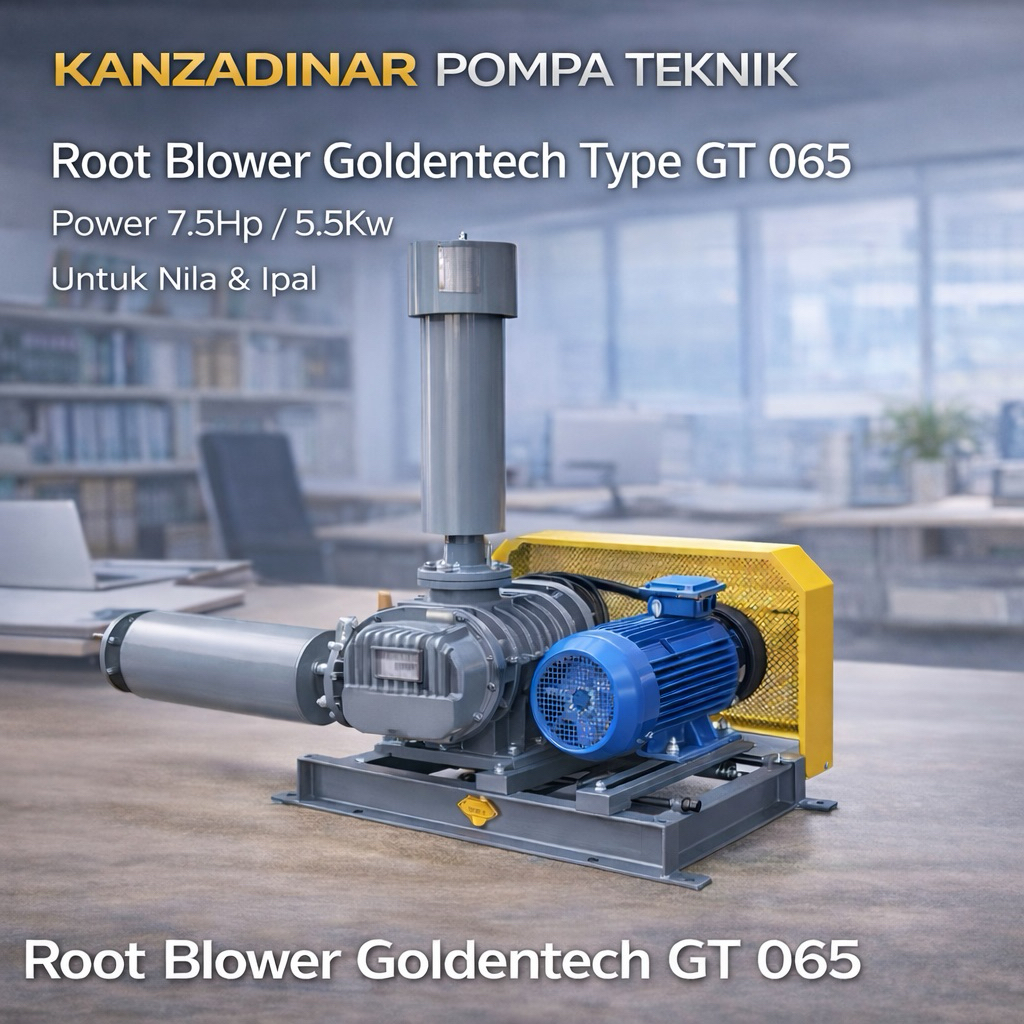 Root Blower Goldentech Type GT 065 Power 7.5Hp 5.5Kw Untuk Nila & Ipal