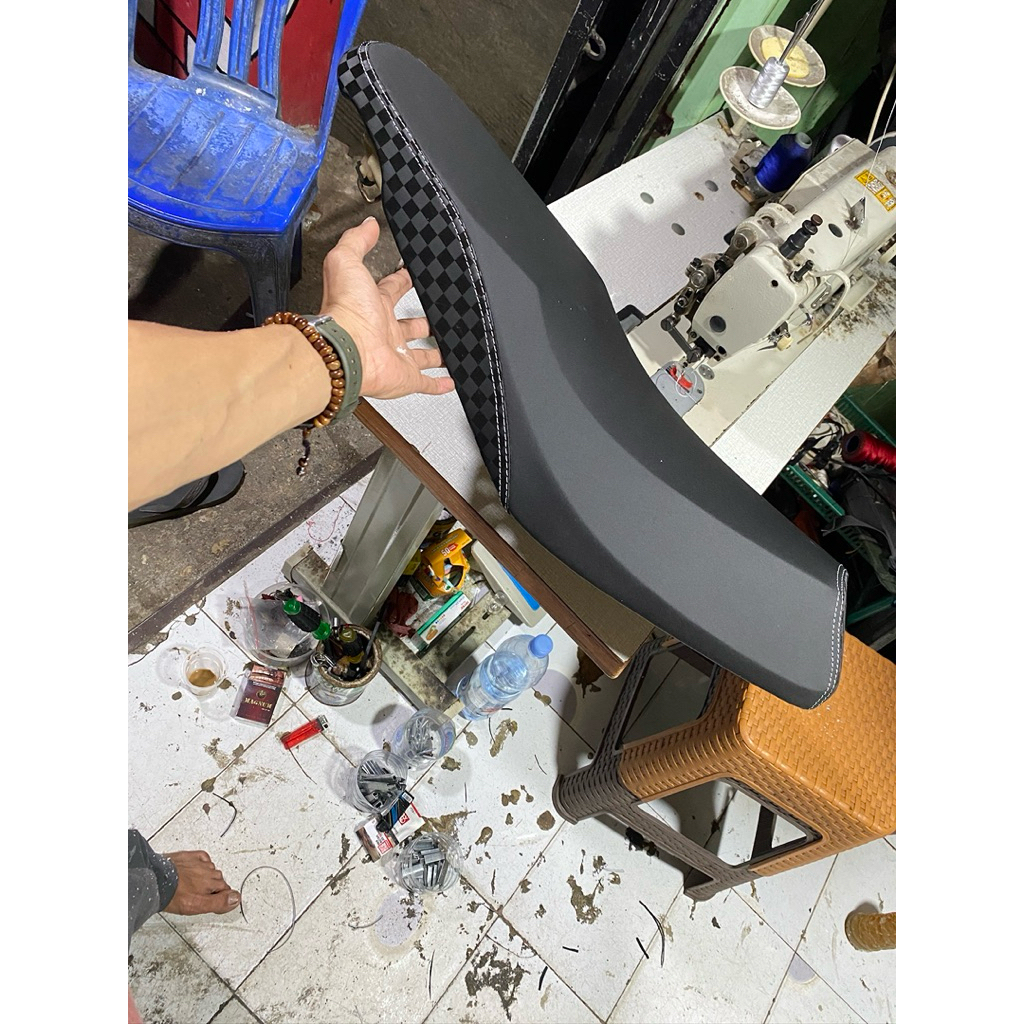 sarung jok mbtech camaro kombinasi carbon