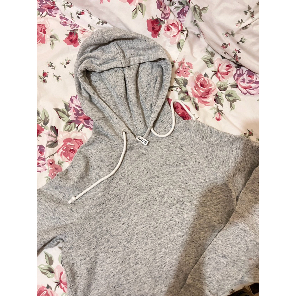 [PRELOVED] CROP TOP HOODIE H&M H N M GREY XS