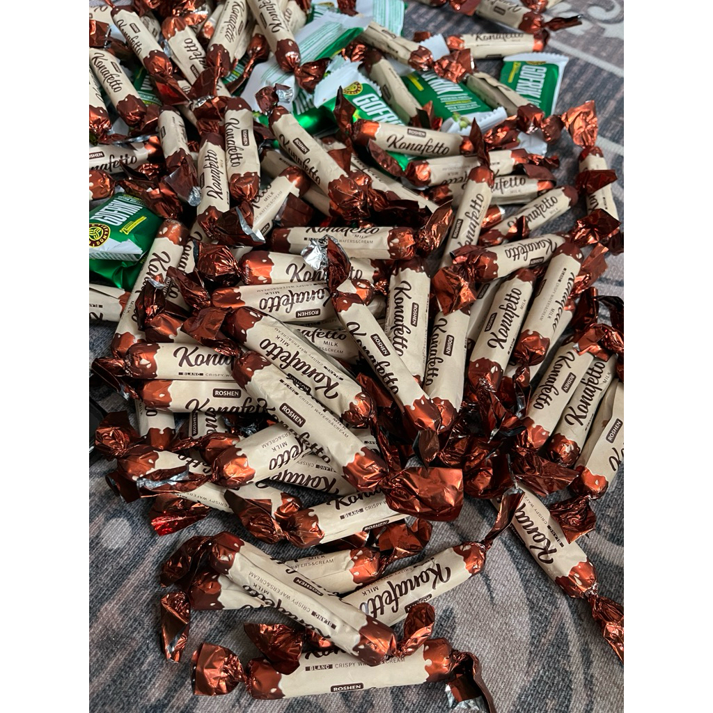 Coklat Konafetto Roshen – Wafer Coklat vanila Premium Import / Snack Coklat Arab Saudi
