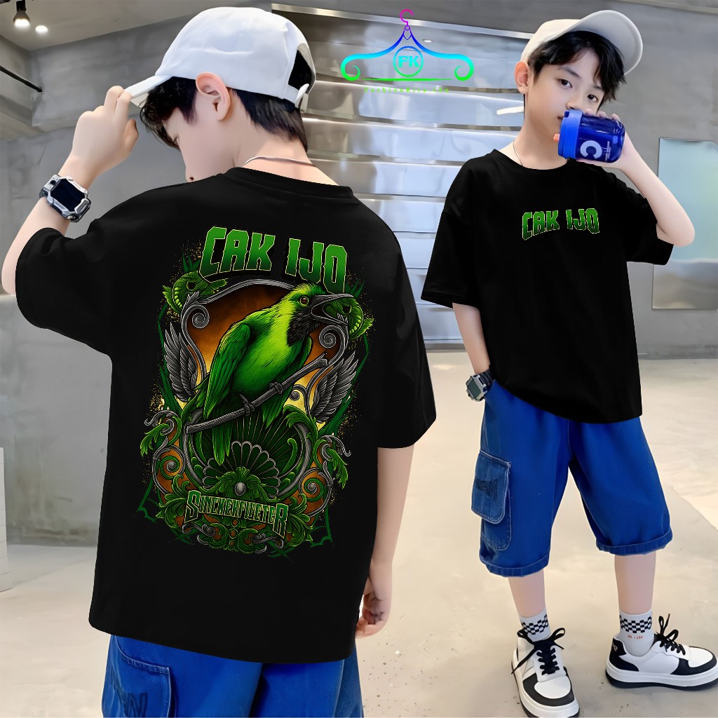 Kaos Anak burung CAK IJO keren hitam kaos keren cowok kekinian