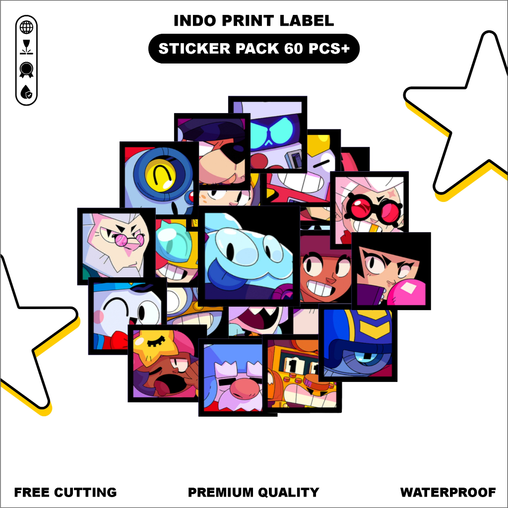 STIKER KOTAK KOTAK AESTETIC LUCU / STIKER HIASAN HP / STIKER TUMBLER / LANGSUNG TEMPEL / 60PCS