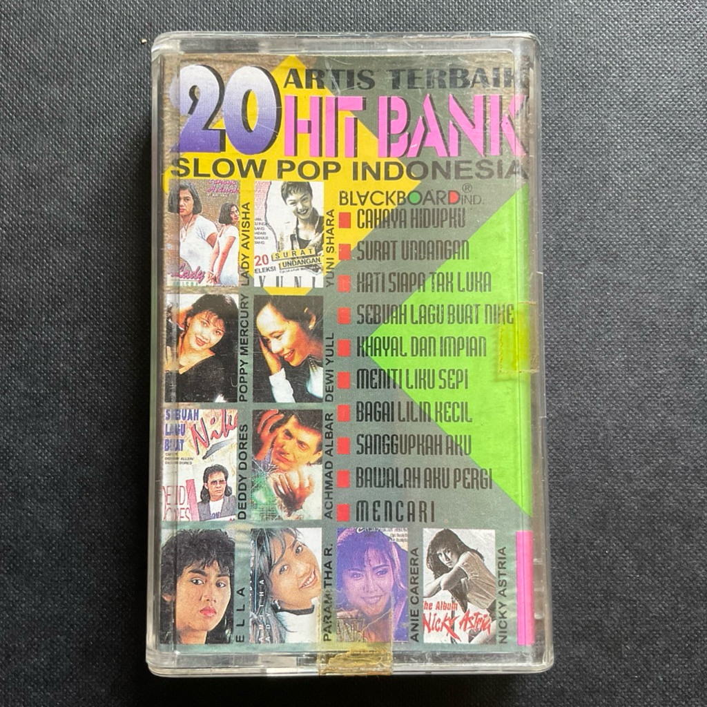 Kaset Pita 20 HITS BANK Artis Terbaik Slow Pop Indonesia