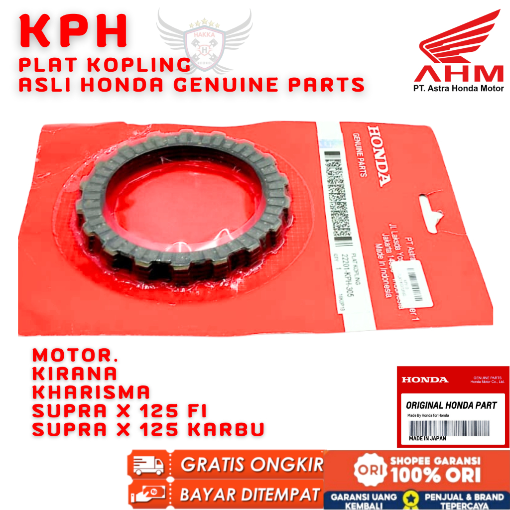 KPH ORIGINAL PLAT KOPLING HONDA KIRANA,PLAT KOPLING HONDA KHARISMA,PLAT KOPLING HONDA SUPRA X 125 FI
