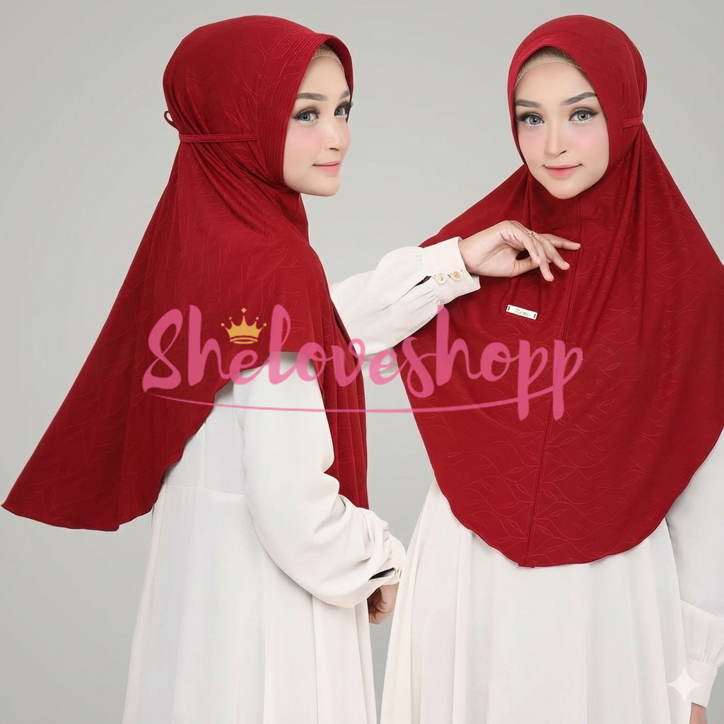 ORI KIMIKEY HIJAB KHIMAR JIHAN BERGO PED TALI PREMIUM ORIGINAL KIMIKEY JILBAB KERUDUNG JERSEY STRADA