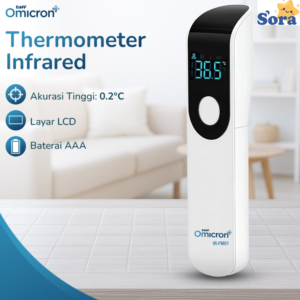 Termometer Suhu Badan Digital Infrared Thermogun Dual Mode / PROMO TaffOmicron Thermogun Termometer