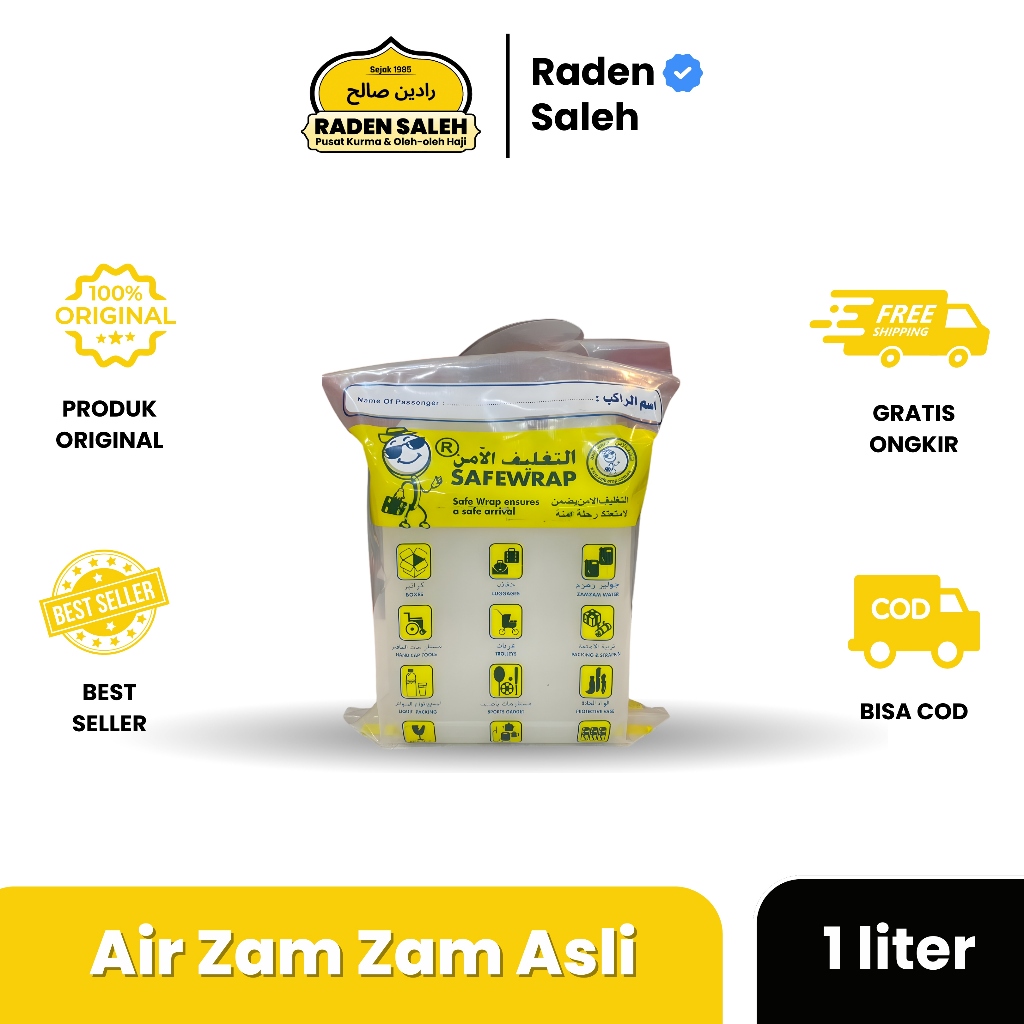 Air Zam Zam 1 Liter | Air Zam Zam 100% ASLI
