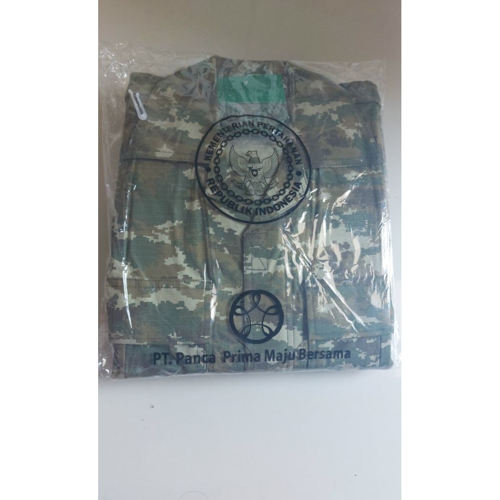 baju pdl green sage jatah kemhan