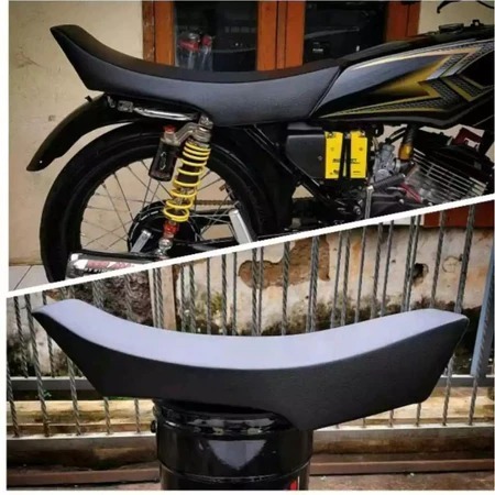 JOK RX KING PERAHU EXTREME KULIT HITAM POLOS -Jok rx king perahu extreme coak-jok king perahu-jok ki