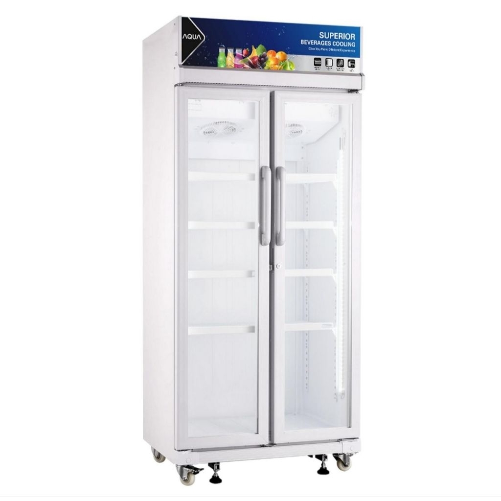 SHOWCASE 2 PINTU AQUA AQB 568 455LITER