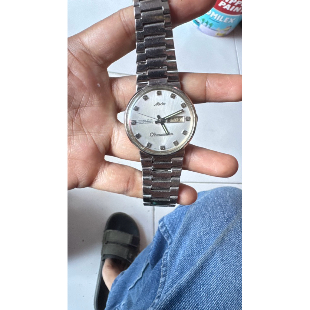 jam tangan mido chronometer