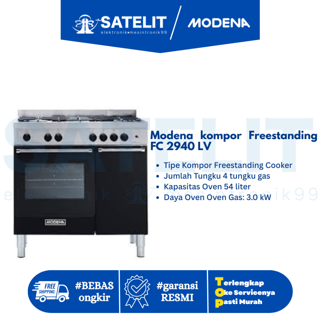 Modena kompor Freestanding FC 2940 LV
