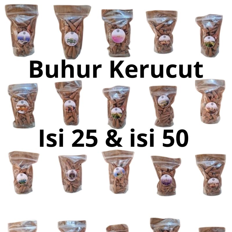 Buhur Kerucut isi 25 & isi 50 Buhur Pengharum ruangan Buhur kerucut wangi banget