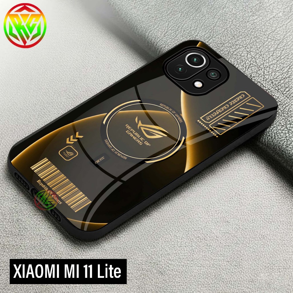 Case Xiaomi Mi 11 Lite - Motif Terbaru Softcase Glass Kilau New Case Glossy casing Hp Xiaomi Mi 11 L