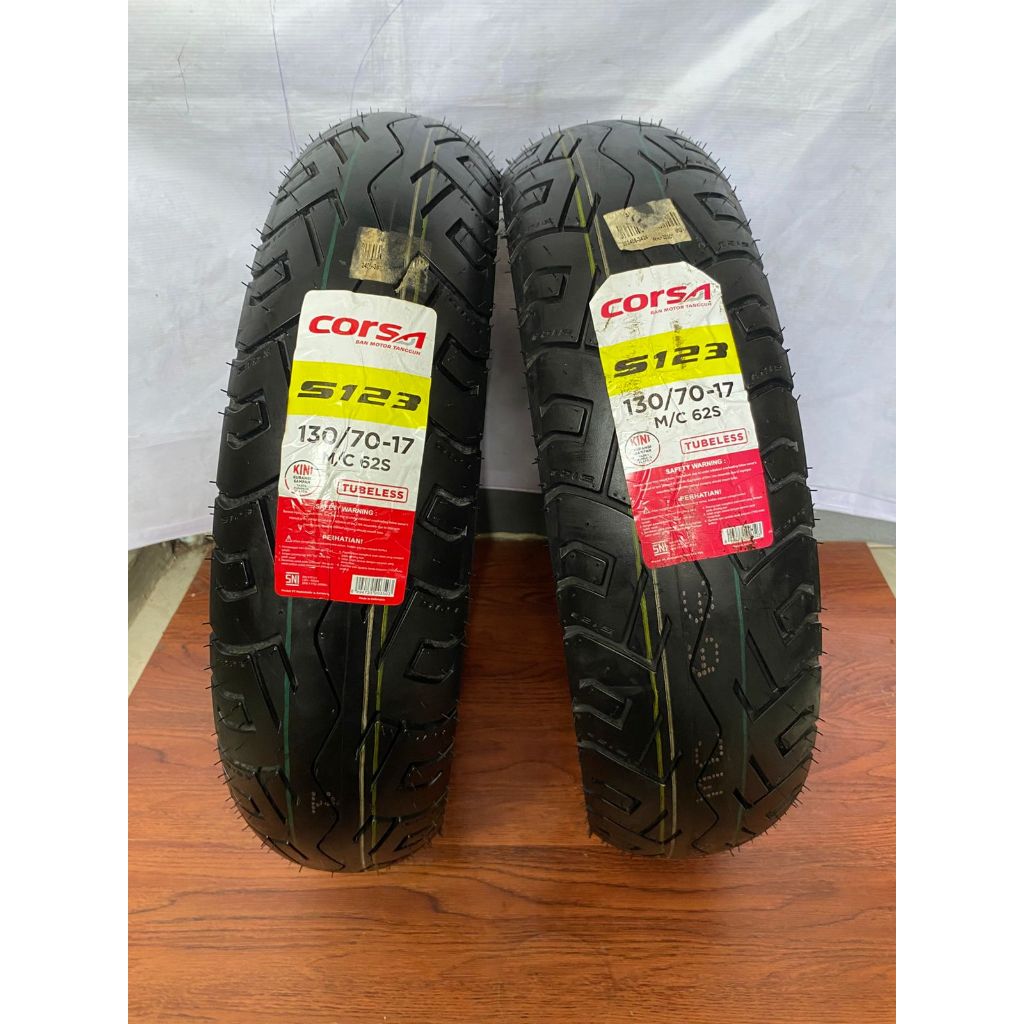 Ban Corsa S123 Ukur 130/70 Ring 17 Ban Luar Tubeless Murah PNP Vixion CB150R CBR DLL