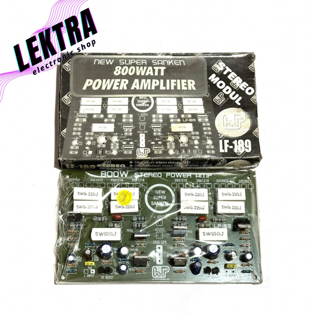 Kit LF-189 Super sanken 800w Power Amplifier Modul Stereo Primer