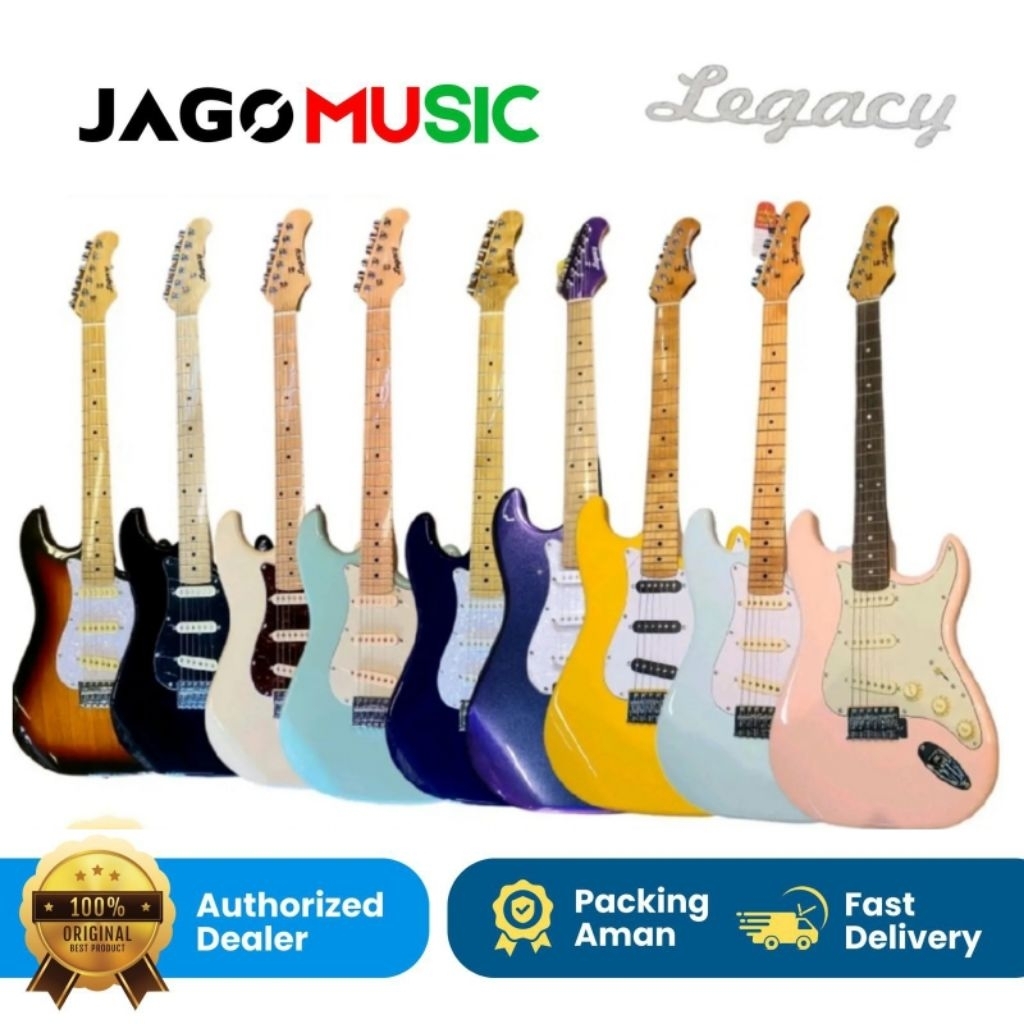 Gitar Elektrik Legacy EG100 Gitar Legacy EG 100 Stratocaster ORIGINAL - PSB = Sunburst
