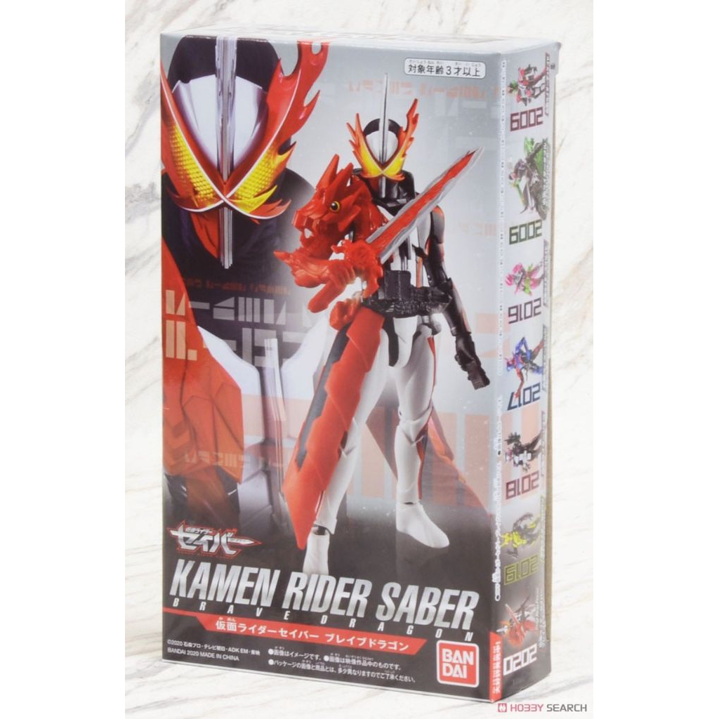 BANDAI RAIDER KICK FIGURE KAMEN RIDER SABER BRAVE DRAGON