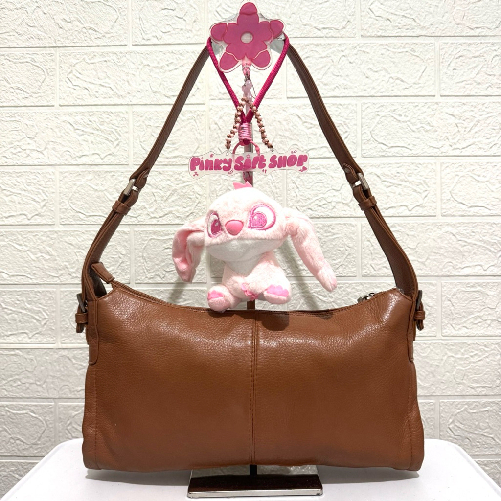 tas shoulder bag kulit asli. tas ketek kulit asli. tas scapa. prelop coklat