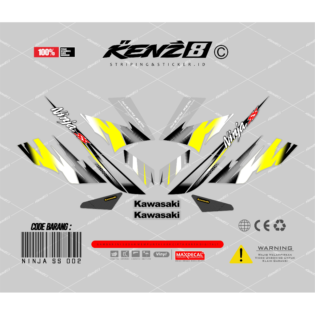 Striping ninja ss striping ninja transparan