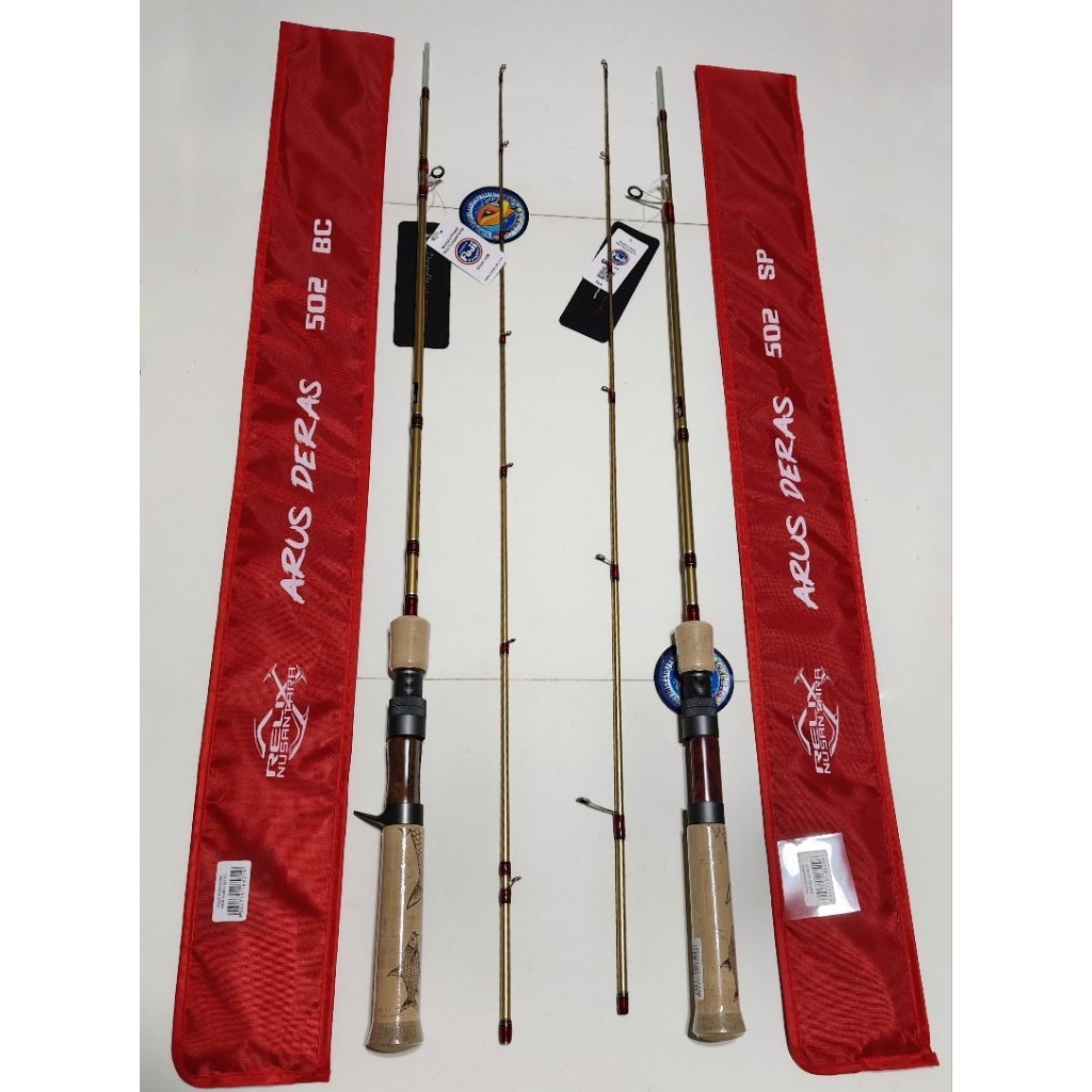Rod Stream Fiber Glass Relix Nusantara Arus Deras 502 BC & Spining 2-6Lb