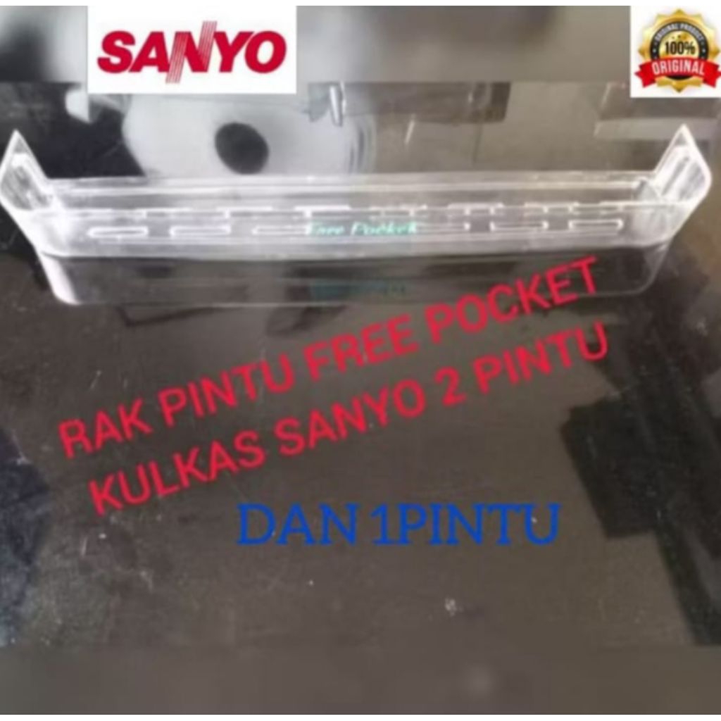 Rak botol kulkas. rak telor kulkas sanyo new ruby 1 atau 2 pintu