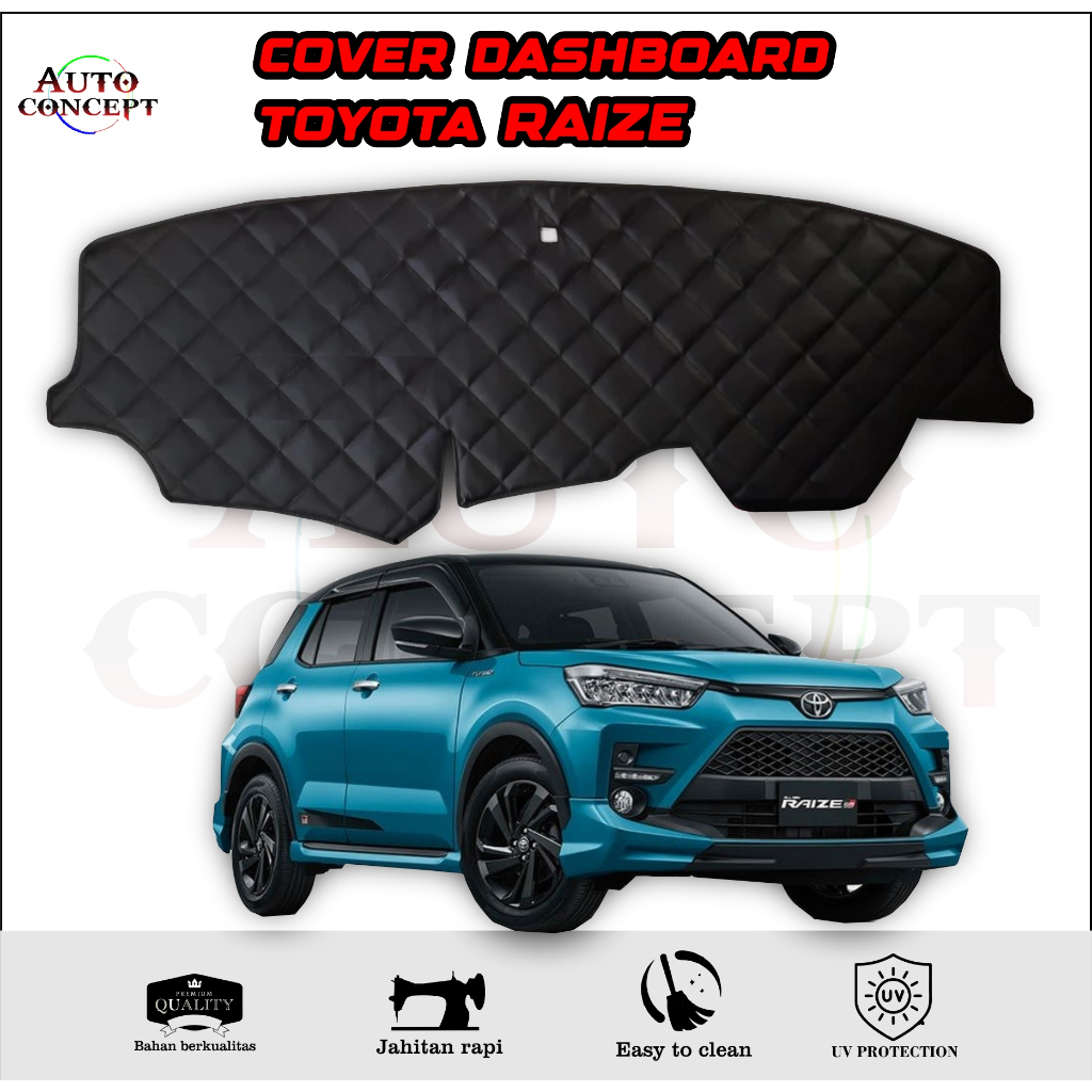 Cover Alas Dashboard ROCKY RAIZE Toyota Daihatsu Mobil Pelindung Dasbor Kulit Aksesoris Interior / A