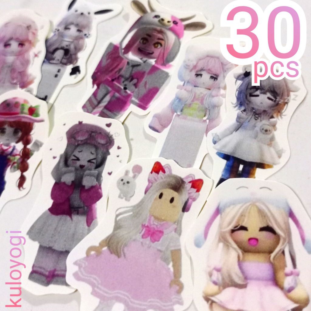 Stiker Roblox Girl Avatar Aesthetic Outfit Roblox 30 pc Roblox Sticker set