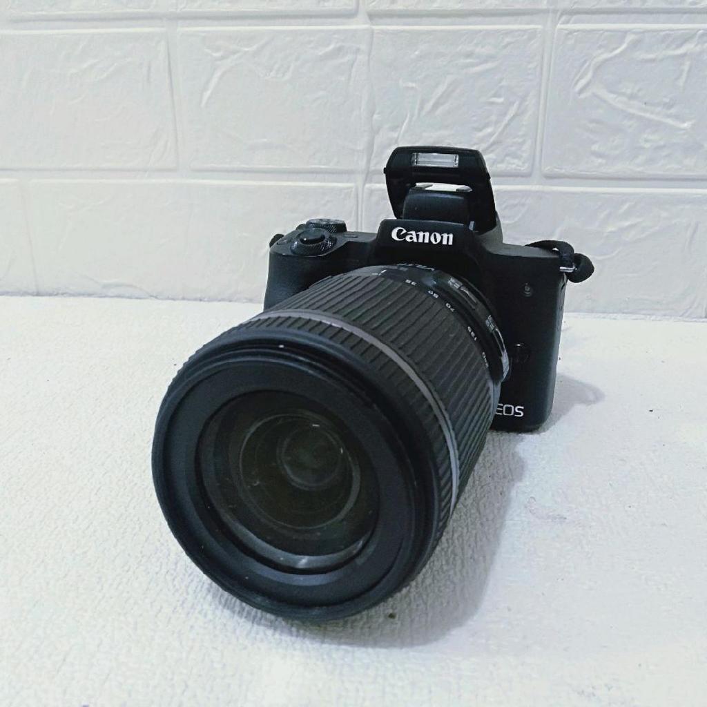 canon eos m50 Mark ii lensa 18 200mm adaptor ef eos m black second