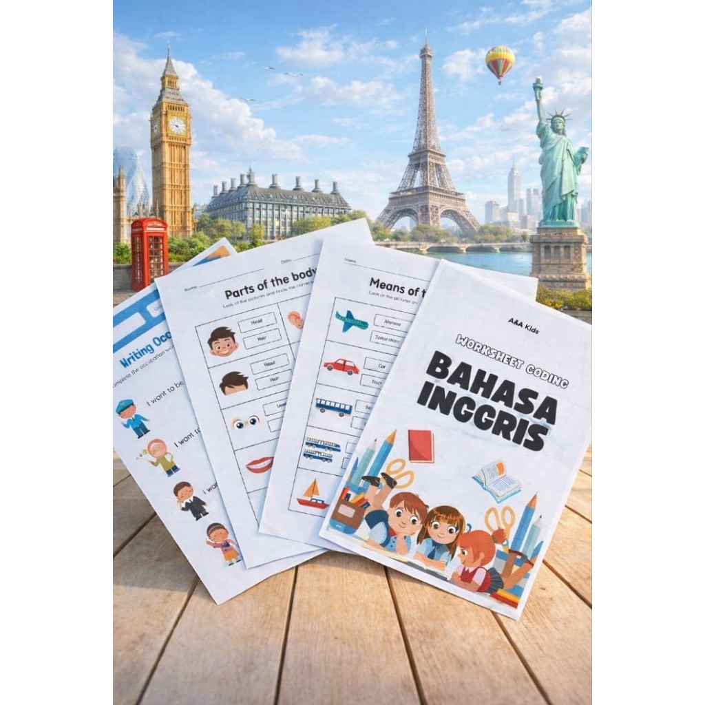 Buku Belajar bahasa Inggris SD worksheet coding SD bahasa inggris