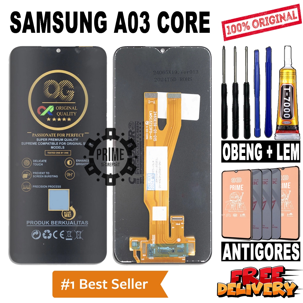 LCD TOUCHSCREEN SAMSUNG A03 CORE ORIGINAL OEM LCD SAMSUNG A03 CORE FULLSET
