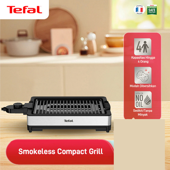 Tefal Smokeless Grill / Griller / Panggangan / Alat BBQ Tanpa Asap