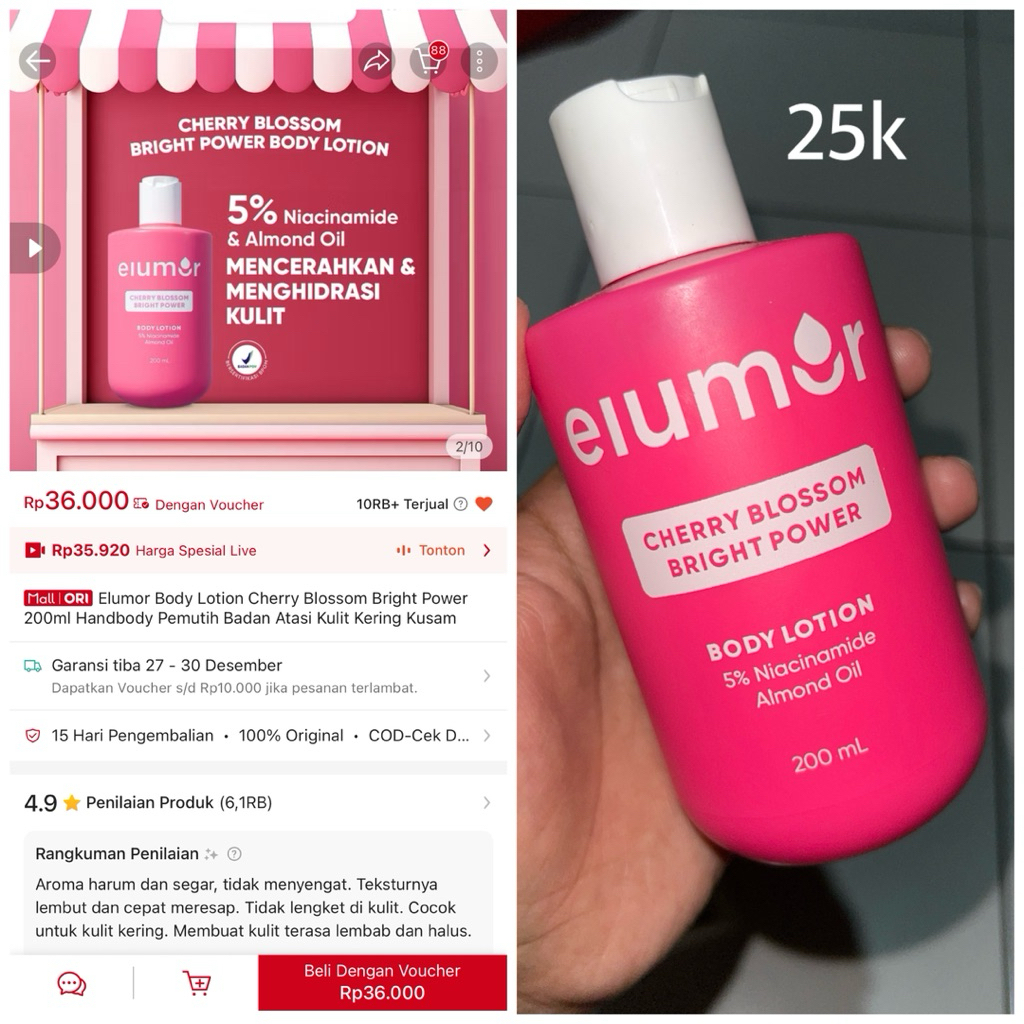 Bodylotion elumor