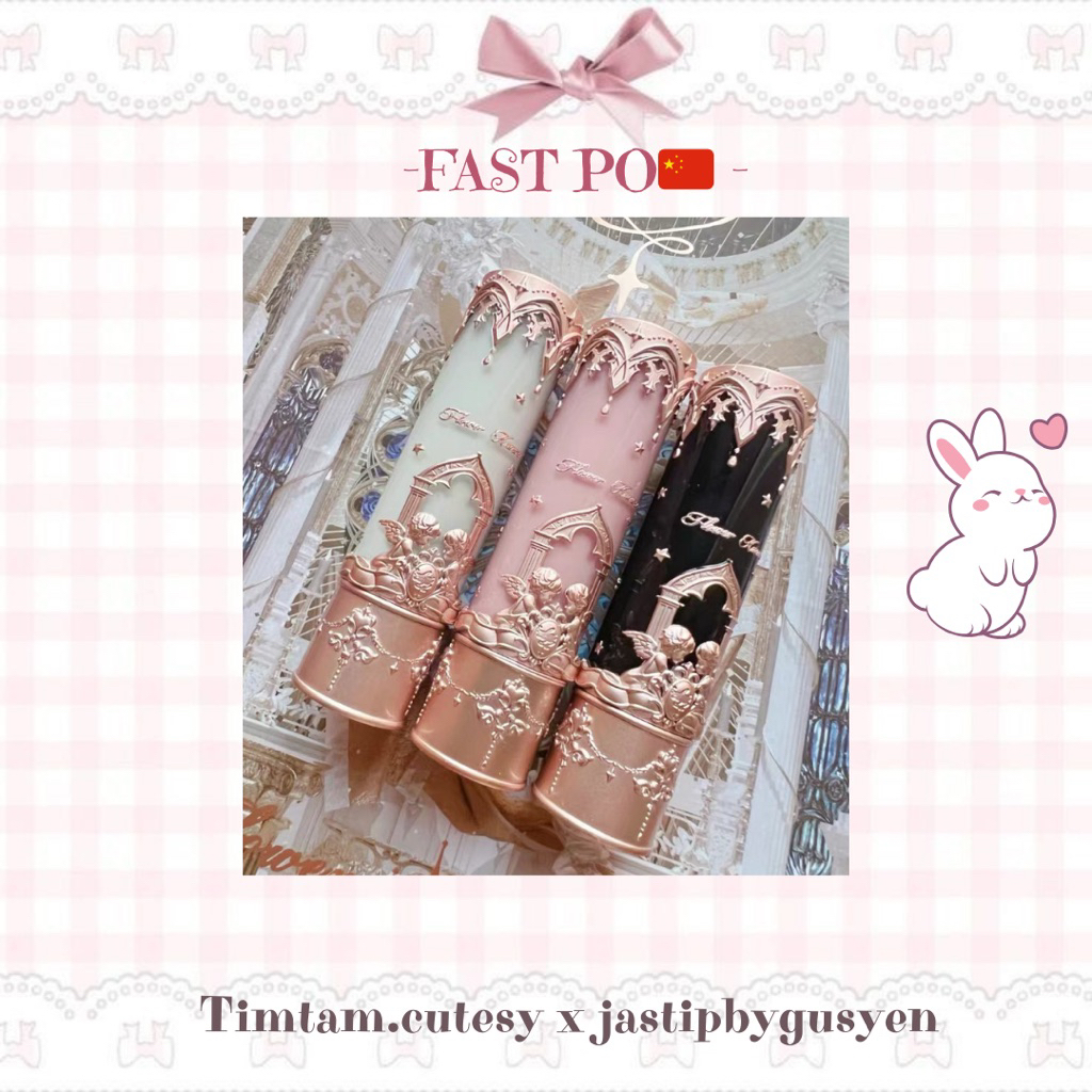 [FAST PO] Flower Knows Butterfly Cloud Collar Glossy Lipstick Lipstick Lip matte Beauty Make Up Rare