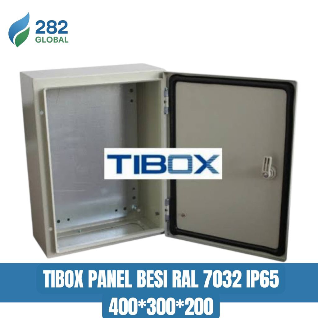 TIBOX PANEL BESI RAL 7032 IP65 400*300*200 / PANEL TIBOX RAL 7032 IP65