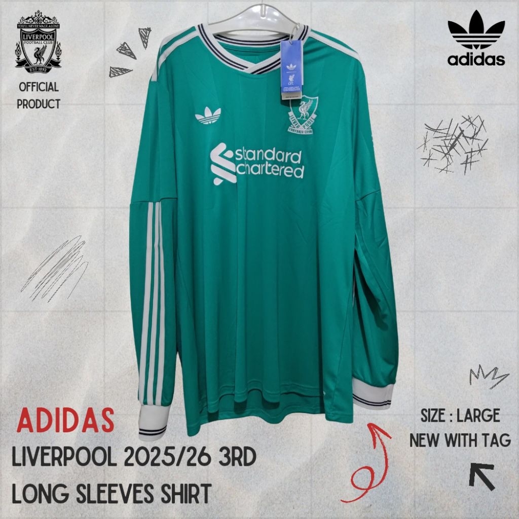 Jersey Liverpool 2025/2026 Third 3rd LS Long Sleeve Original