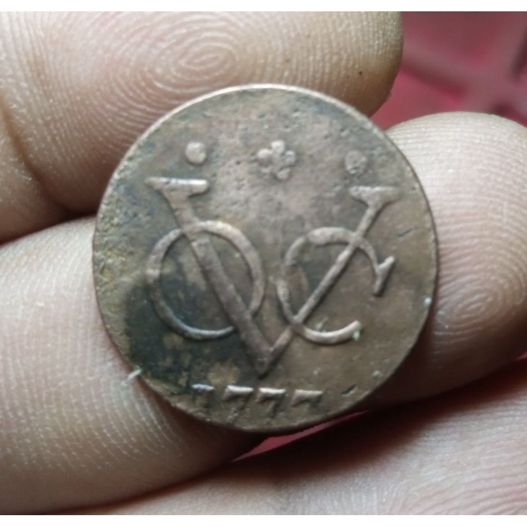 Koin VOC 1 Duit West Friesland 1777