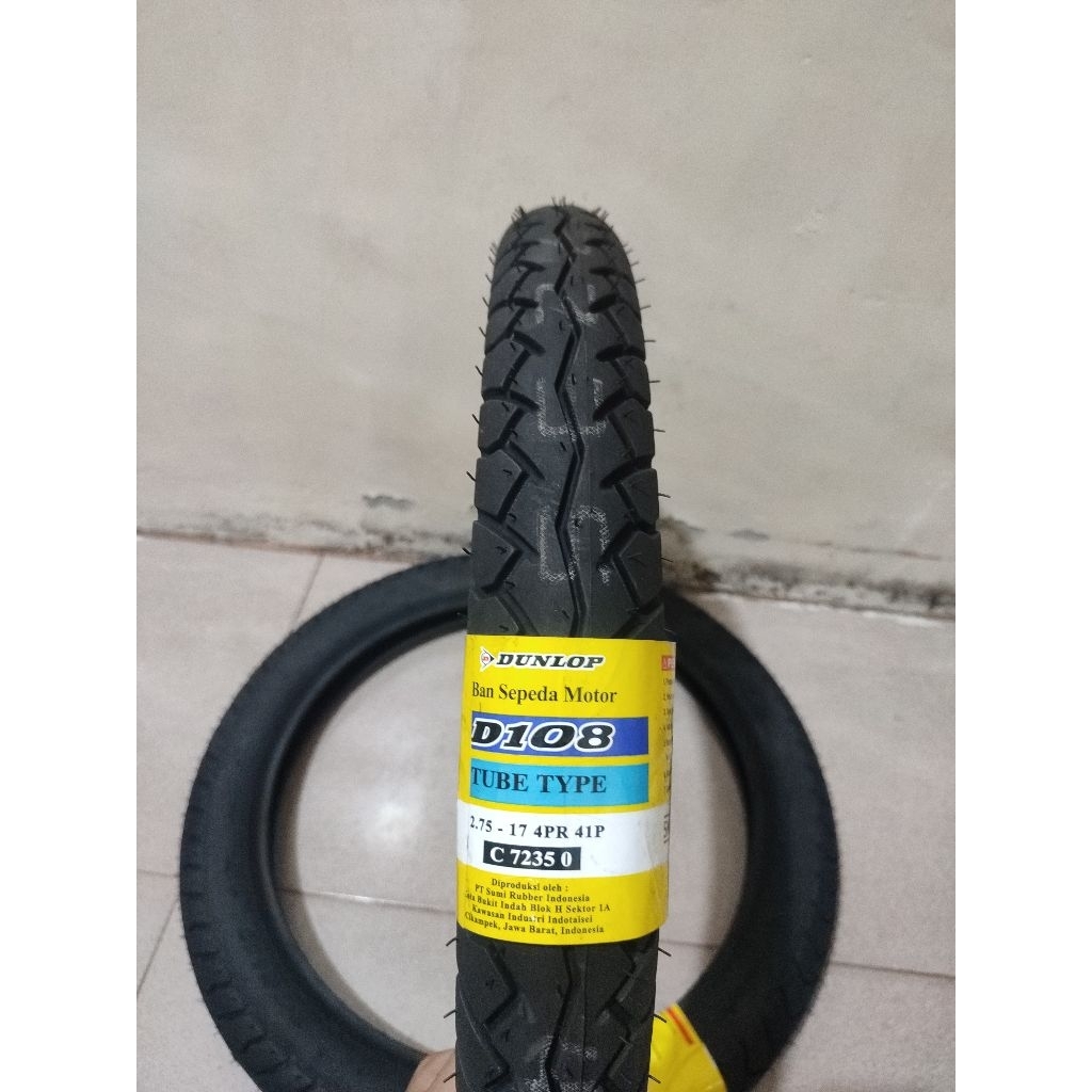 Ban Luar Dunlop 2.75-17 Untuk motor Bebek Original Dunlop
